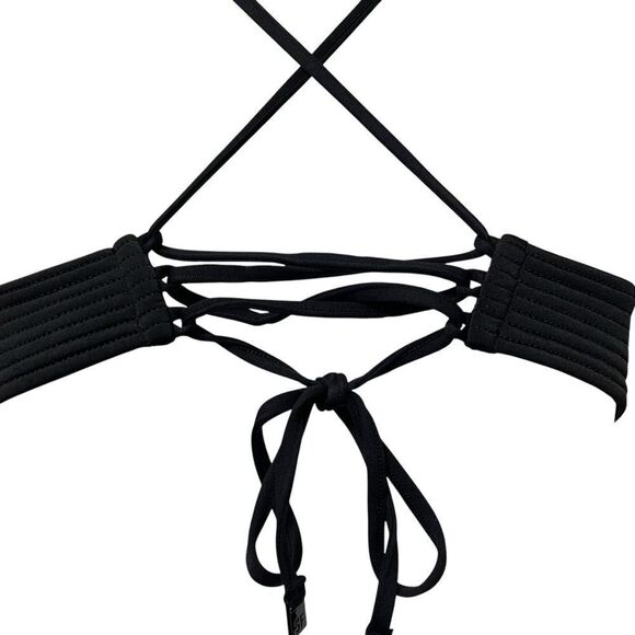 NWT SEAFOLLY Quilted Fixed Tri Bikini Swim Top 8 - Picture 7 of 9